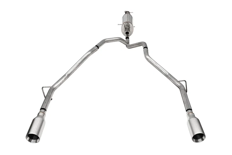 CORSA Performance 21309, 25-26 Ram 2.5in Stainless Steel Sport Cat-back Dual Rear Exit 5.0in Polished Tip