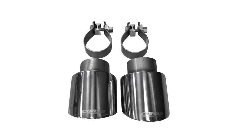 CORSA Performance 14497, 10-14 Volkswagen R Mk6 Polished Two 4.0in Polished Pro-Series Tips