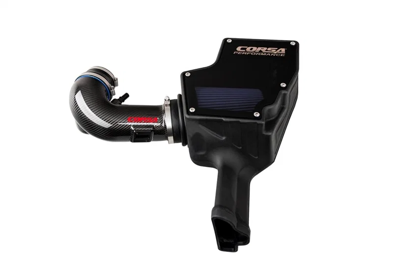 CORSA Performance 44007-MF, 18-23 Ford F-150 Mustang GT 5.0L V8 Closed Box Intake w/ Forged CF Duct & Oiled Air Filter