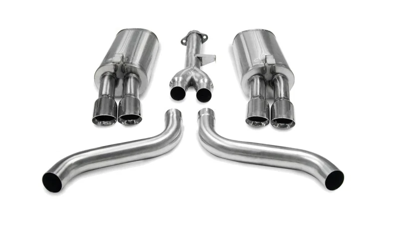 CORSA Performance 14115, 1986-1991 Chevrolet Corvette C4 5.7L V8 L98 Polished Sport Cat-Back Exhaust