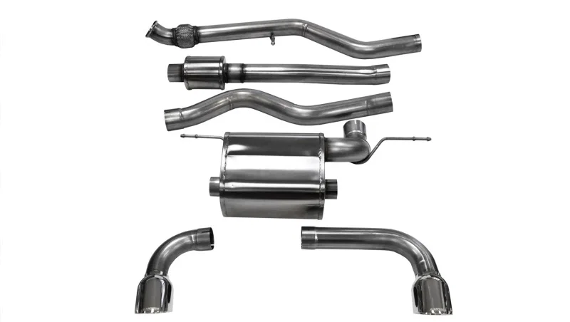 CORSA Performance 14938, 12-14 BMW 335i Sedan AWD F30 3in Polished Touring Dual Rear Single 3.5in Tip Cat-Back