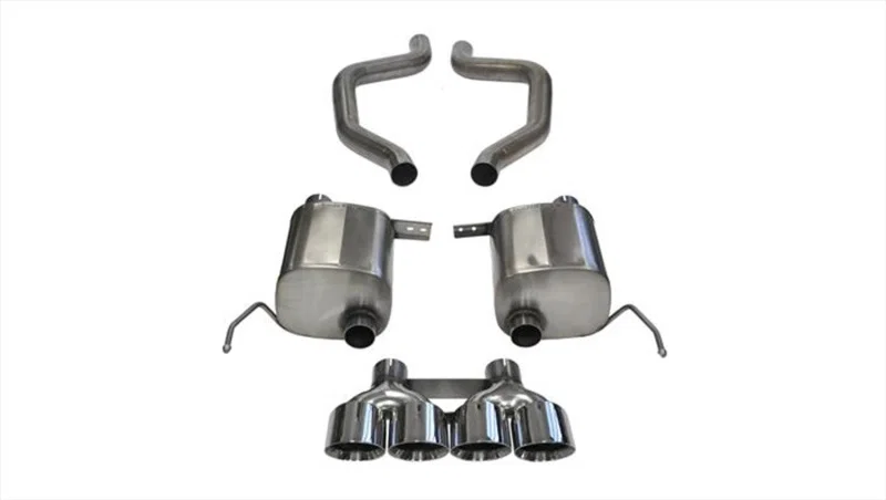 CORSA Performance 14766, 17-19 Chevy Corvette Z06 (Grand Sport Only) 3in Axle Back Xtreme Exhaust Pol Quad 4.5in Tip