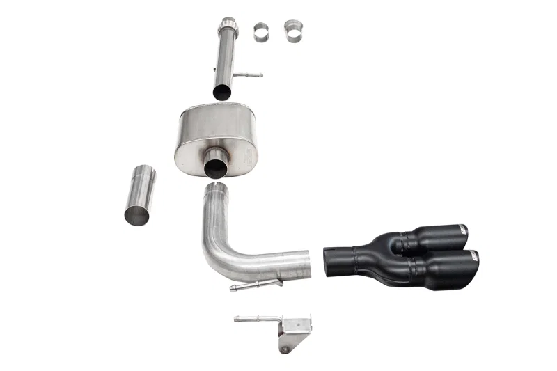 CORSA Performance 21310BPC, 14-16 Chevrolet Silverado 3.0in Catback Front Axle Exit Exhaust w/ Twin 4.0in Black Tips