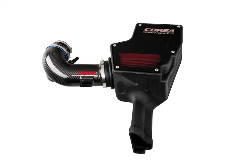 CORSA Performance 44007D, 2018-2023 Ford Mustang GT 5.0L V8 Carbon Fiber Air Intake w/ DryTech Filter