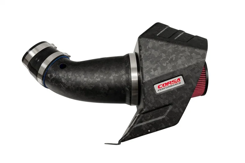 CORSA Performance 44011D-MF, 2020-2025 Dodge Durango SRT Hellcat Carbon Fiber Air Intake w/ DryTech Forged CF - Black