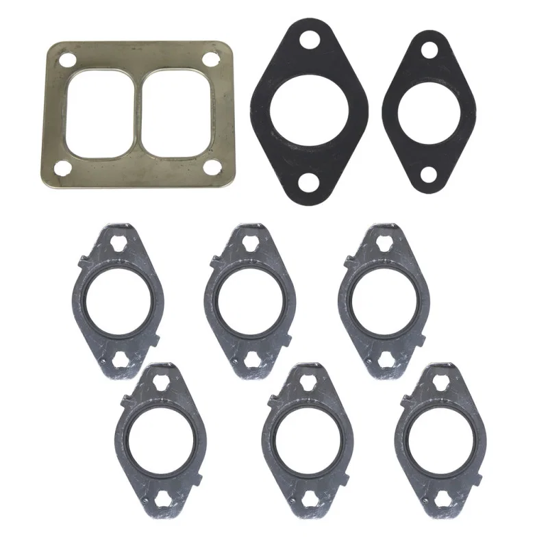BD Diesel 1045992-T4, GASKET SET Exhaust Manifold w/ T4 Flange - 2007.5-2018 Dodge 6.7L