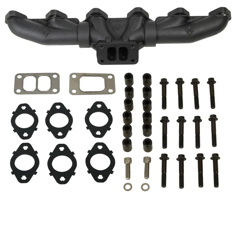 BD Diesel 1046047, 98.5-02 Dodge 5.9L 24-Valve Cummins Pulse Exhaust Manifold Kit