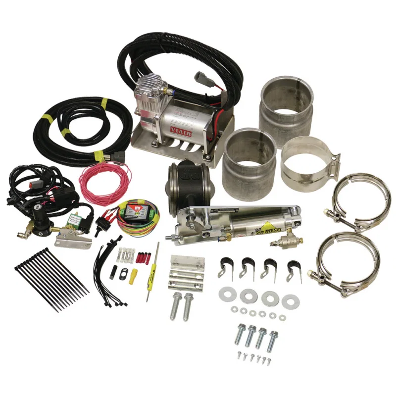BD Diesel 1028150, Exhaust Brake - Universal 5.0in c/w Air Compressor