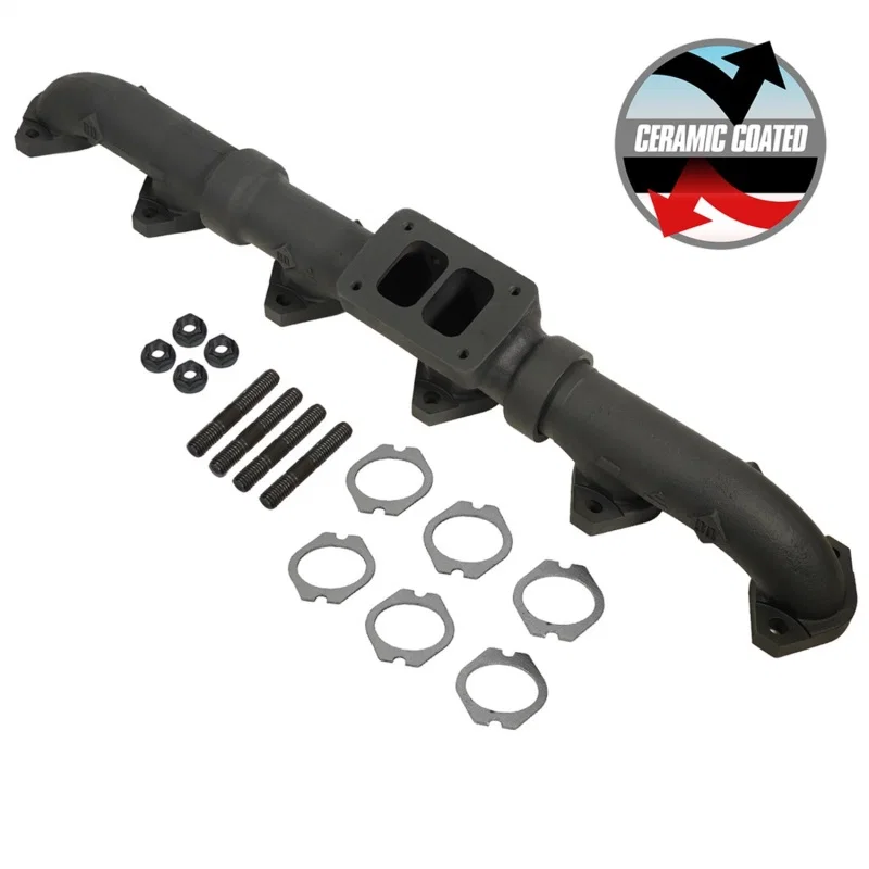 BD Diesel 1048002, 93-98 Caterpillar 3406E / 99-03 C15 Non-Acert CAT T6 Ceramic Coated Exhaust Manifold