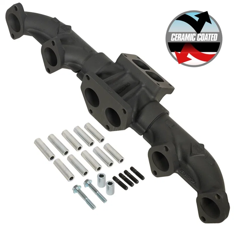 BD Diesel 1048006, Pre-2002 ISX / Cummins Signature 600 ISX T6 Ceramic Coated Exhaust Manifold