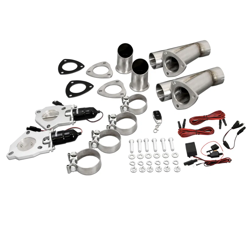 2.5" Electric Cutout Dual System w/remote