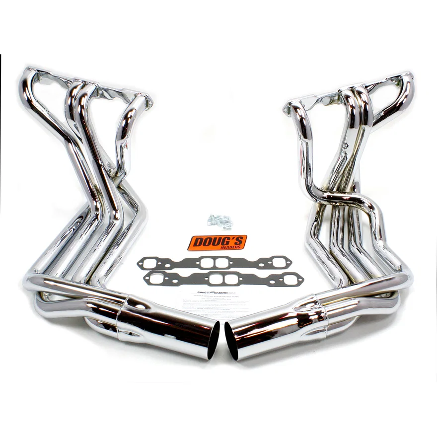 Sidemount Header 63-82 Corvette 265-400 SBC Non Cat, no EGR or A.I.R. 1 7/8" Primary 4" Collector Polished Stainless Steel