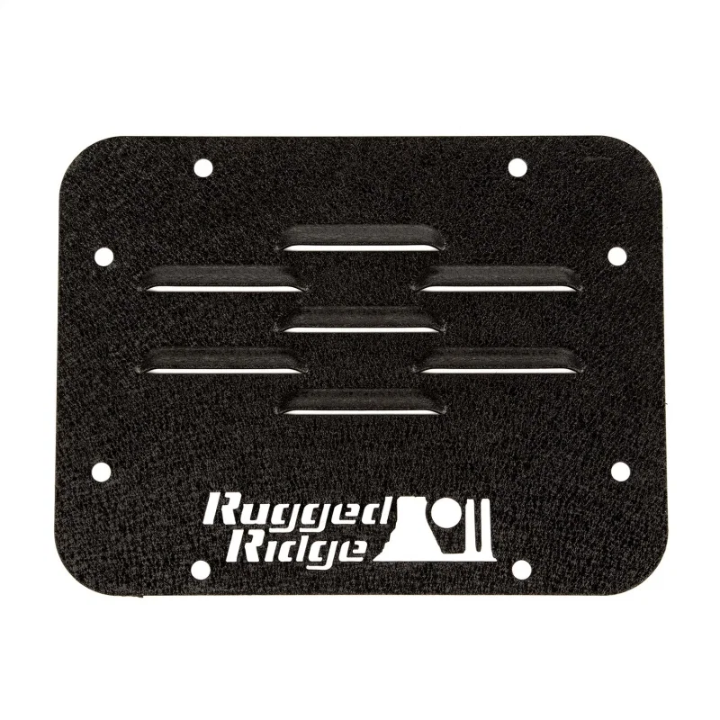 Rugged Ridge 11586.10, Tire Carrier Delete Plate 07-18 Jeep Wrangler JK
