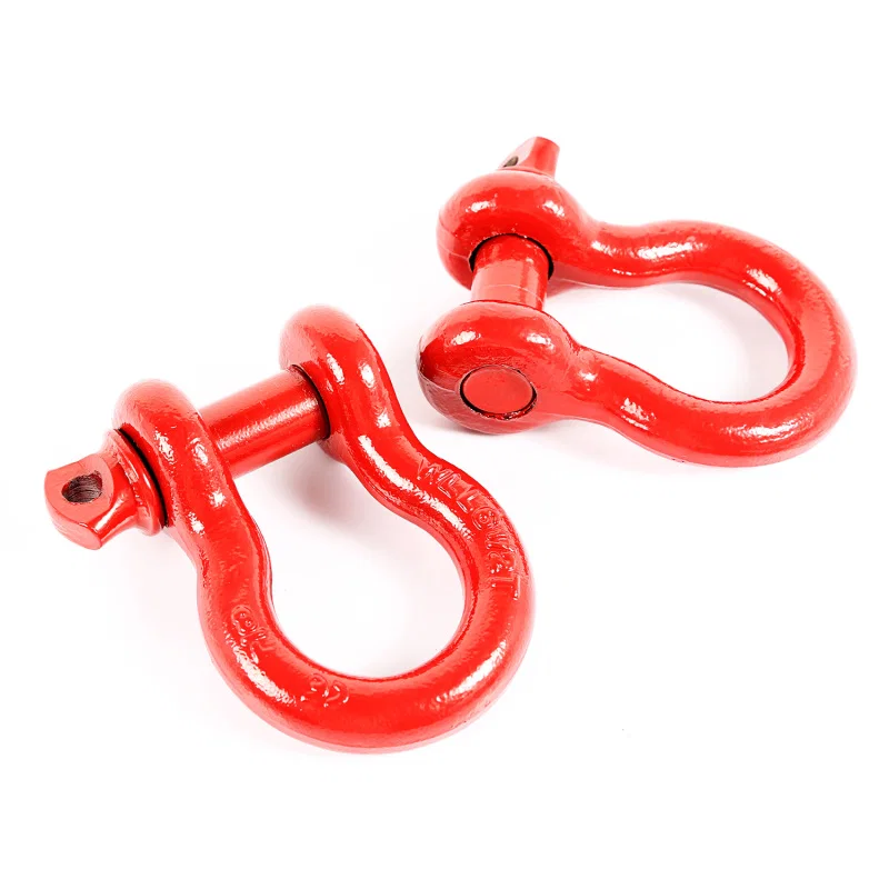 Rugged Ridge 11235.13, Red 7/8in D-Shackles