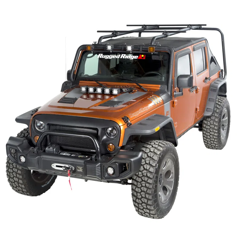 Rugged Ridge 11703.22, 07-18 Jeep Wrangler 4-Door Sherpa Roof Rack Kit