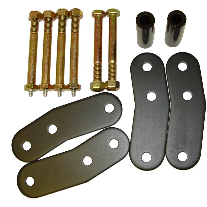 Rugged Ridge 18265.18, HD Rear Leaf Spring Shackles 87-95 Jeep Wrangler Jeep Wrangler YJ
