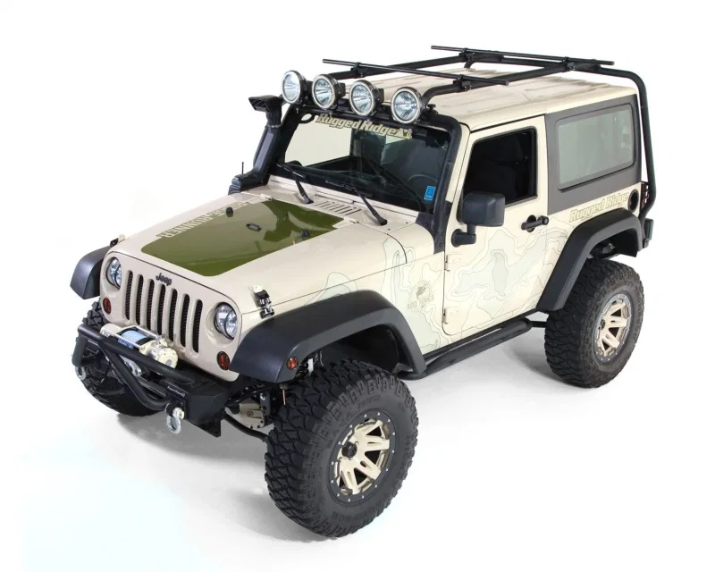 Rugged Ridge 11703.21, 07-18 Jeep Wrangler 2-Door Sherpa Roof Rack Kit