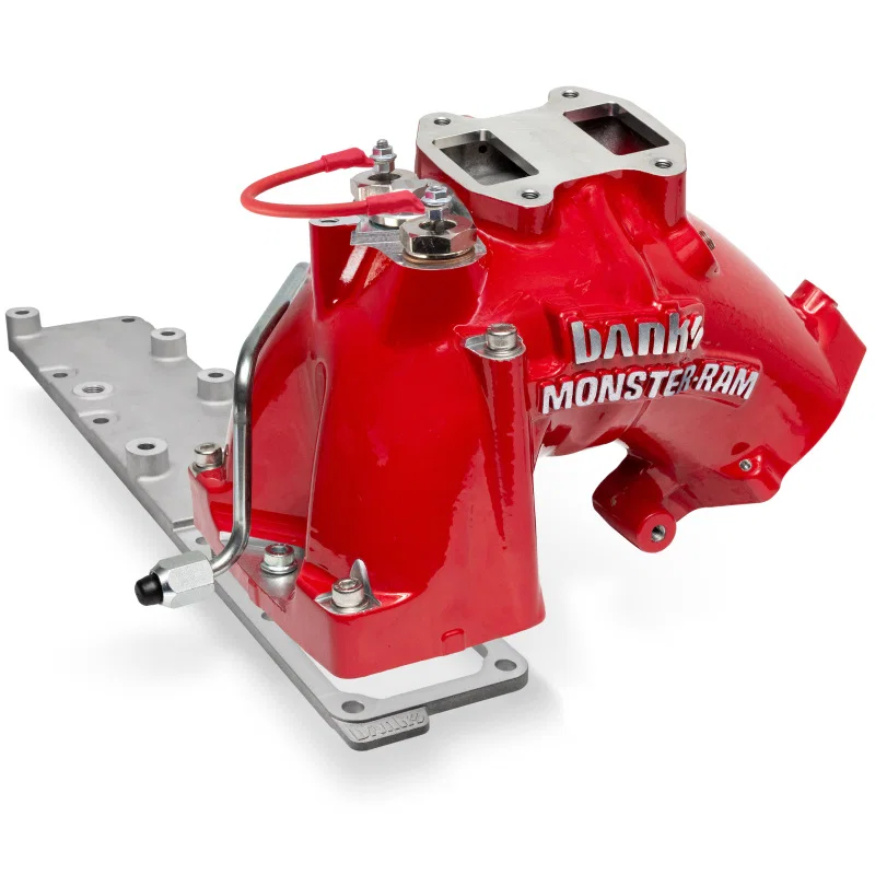 Banks Power 42806-R, 07.5-12 Ram Cab Chassis 6.7L Diesel Monster-Ram Intake System w/Fuel Line - Red