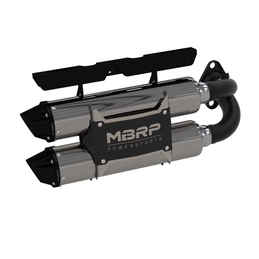ATV Exhaust System With Performance Muffler for Polaris