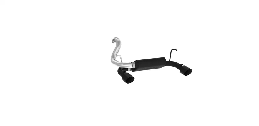 Armor BLK Axle Back Exhaust System for Jeep Wrangler