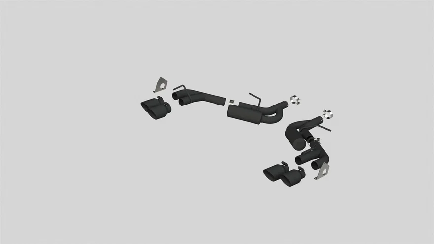Armor BLK Axle Back Exhaust System for Chevrolet Camaro