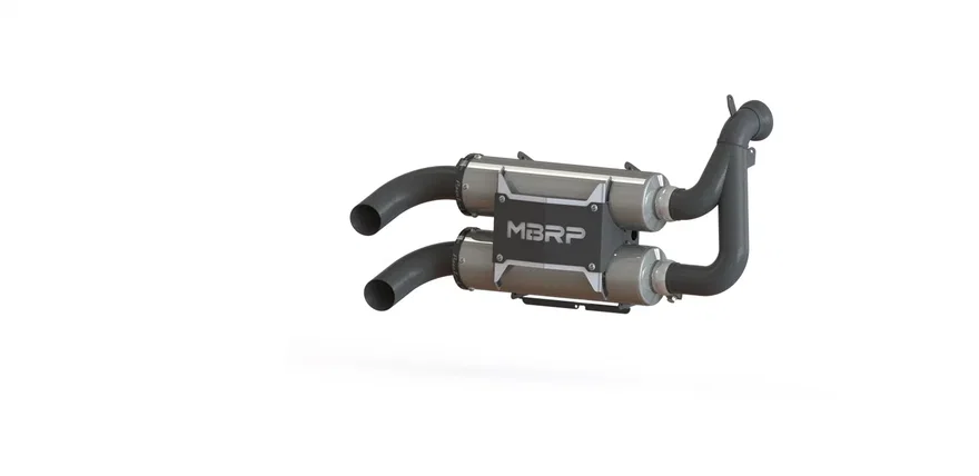ATV Exhaust System With Performance Muffler for Polaris
