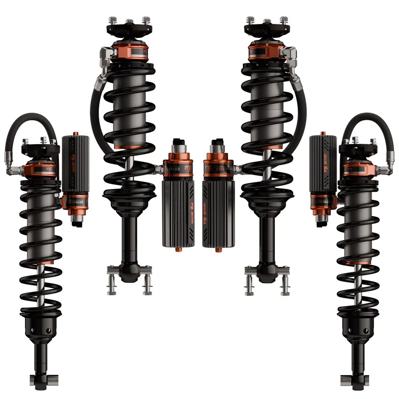 FOX 883-06-249, 2021+ Ford Bronco 3.2 Factory Race Live Valve Coilover Kit (Connected Suspension)