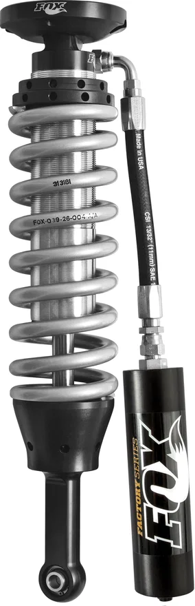 FOX 880-02-376, 2005 Tacoma 2.5 Factory Series 4.61in. Remote Reservoir Coilover Shock Set - Black/Zinc