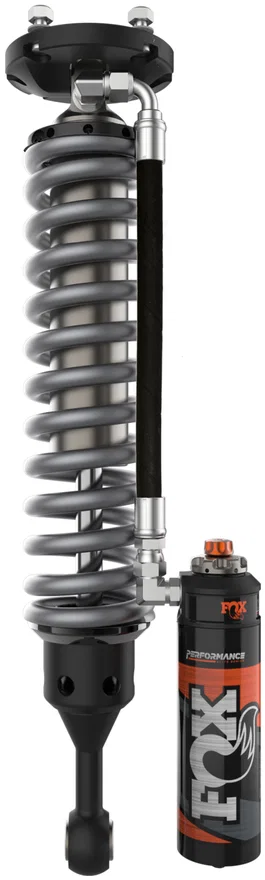 FOX 883-06-186, 07-21 Toyota Tundra 0-2in Lift Front Performance Elite Series 2.5 Coilover Reservoir Shocks Adj