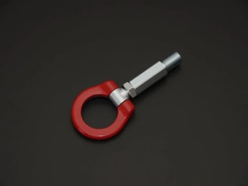 Cusco 460 017 F, Steel Folding Swivel Joint Tow Hook - Red - Front & Rear for Mazda MX-5, RX-8