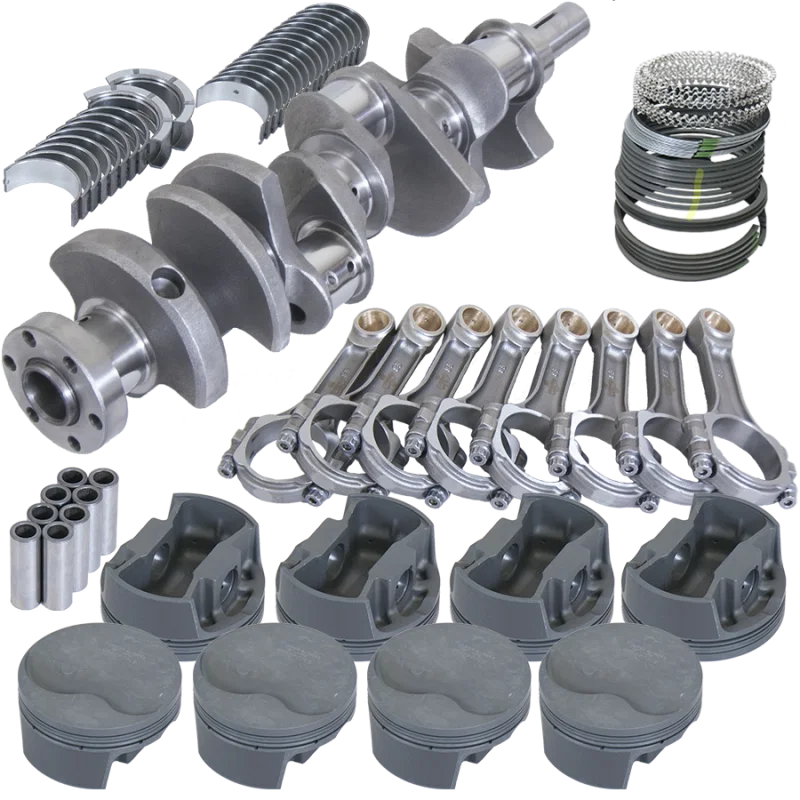 Eagle 16006125, Ford 289/302 3.250in Crank 5.400in I-Beam Rods -6cc Flat Top 4.125in Pistons Rotating Assembly