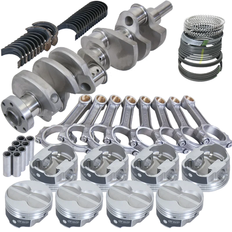 Eagle 64223000, Ford 289/302 3.400in Crank 5.400in I-Beam Rod -11cc Flat Top 4.000in Pistons Rotating Assembly