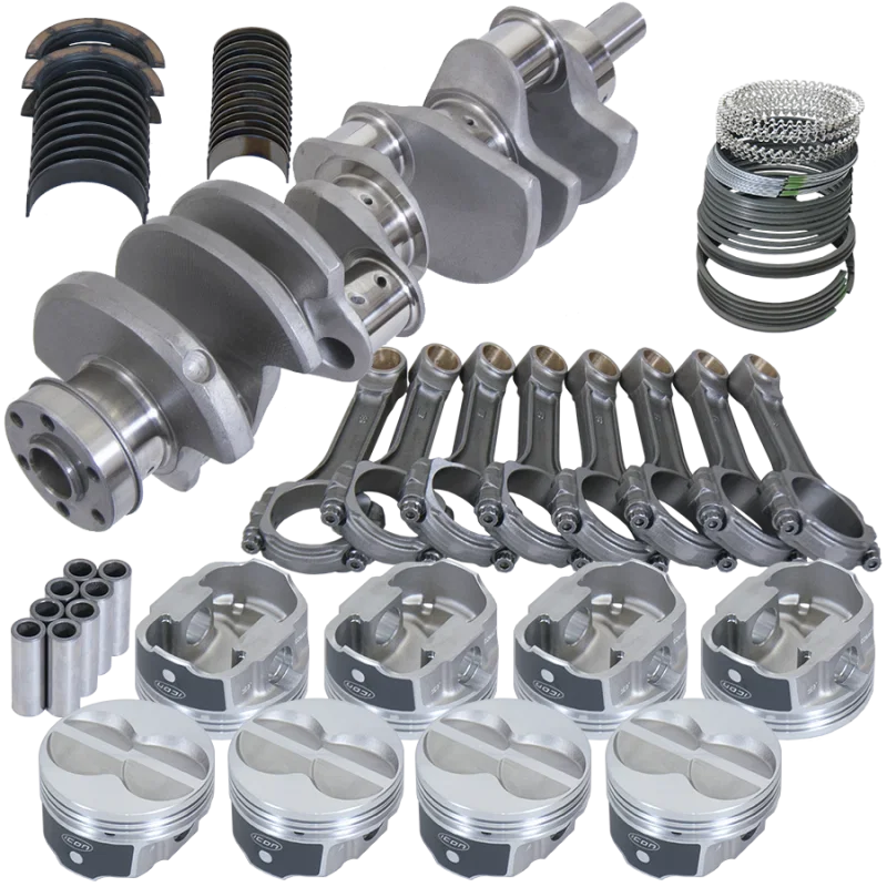 Eagle 64138030, Ford 351W 4.000in Crank 6.200in I-Beam Rods -11cc Flat Top 4.030in Pistons Rotating Assembly