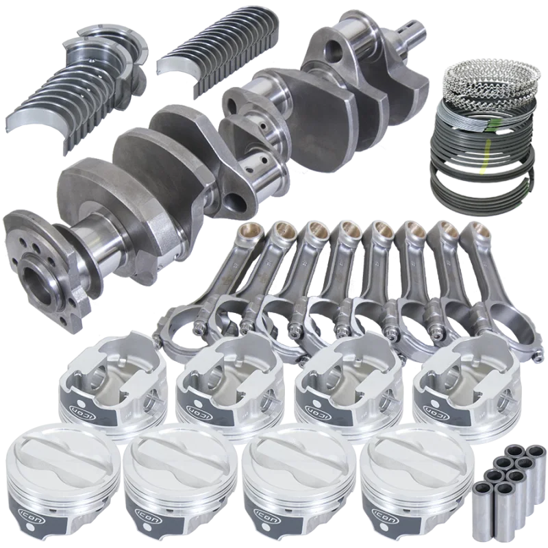 Eagle 13323060, Chevy 350 3.750in Crank 6.000in I-Beam Rods -18cc 4.060in Pistons Rotating Assembly