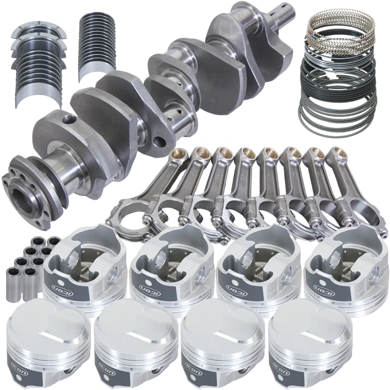 Eagle 18326100, Chevy 454 4.000in Crank 6.135in I-Beam Rods 43cc Dome 4.350in Pistons Rotating Assembly