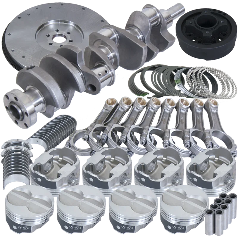 Eagle B16323ES030, Ford 302 3.400in Crank 5.400in I-Beam Rods 4.030in Pistons 164 Tooth FW Balanced Assembly