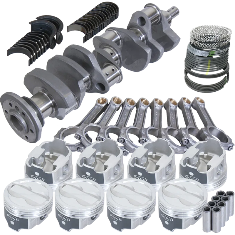 Eagle 62304000, Chevy 350 3.750in Crank 5.700in I-Beam Rods -18cc 4.000in Pistons Rotating Assembly