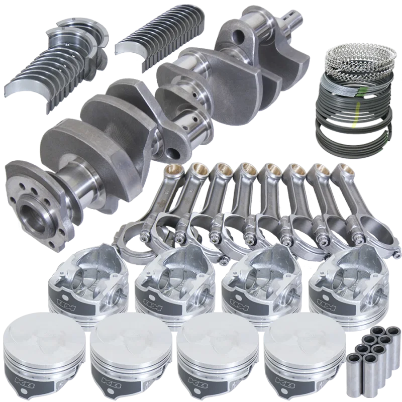 Eagle 13205060, Chevy 350 3.480in Crank 6.000in I-Beam Rods -7cc Flat Top 4.060in Pistons Rotating Assembly