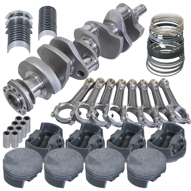 Eagle 18020100, Chevy 454 4.250in Crank 6.385in I-Beam Rods -3cc Flat Top 4.350in Pistons Rotating Assembly
