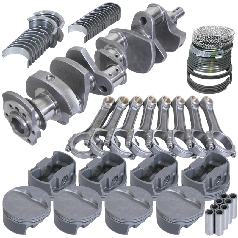 Eagle 13007060, Chevy 350 3.750in Crank 6.000in I-Beam Rods -5cc Flat Top 4.060in Pistons Rotating Assembly