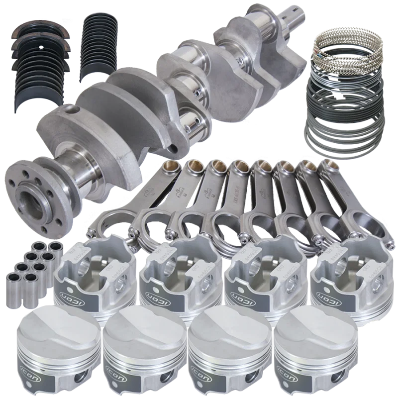 Eagle 183024125, Chevy 396/402 3.766in Crank 6.135in H-Beam 17cc Dome 4.125in Pistons Rotating Assembly