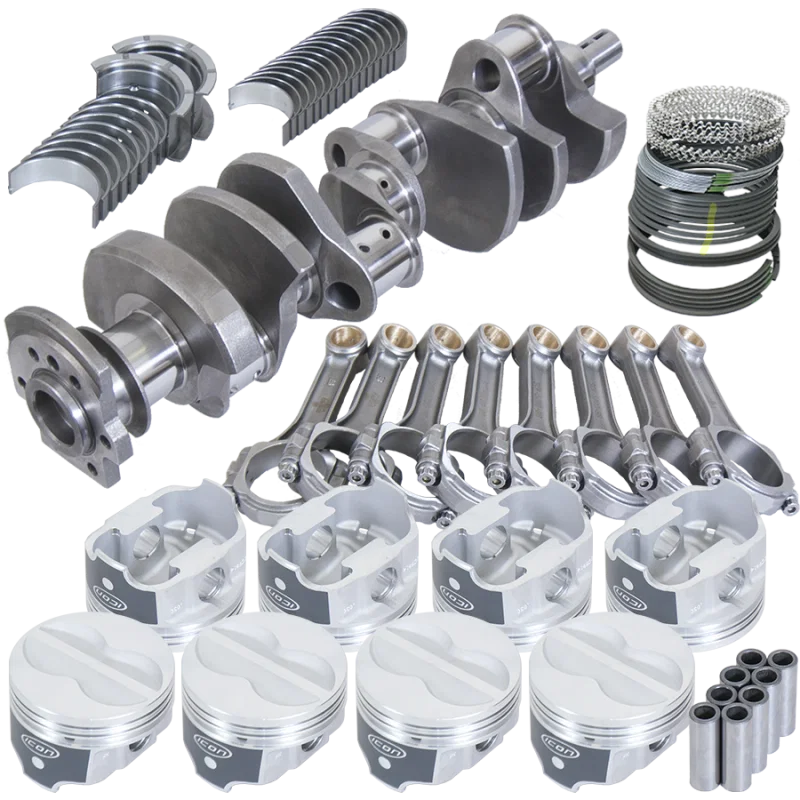 Eagle 13013060, Chevy 350 3.750in Int Balance Crank 5.700in I-Beam Rod -10cc 4.060in Pistons Rotating Assembly