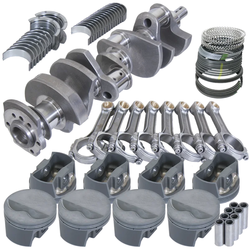 Eagle 13021030, Chevy 350 3.480in Crank 5.700in I-Beam Rods -5cc Flat Top 4.030in Pistons Rotating Assembly