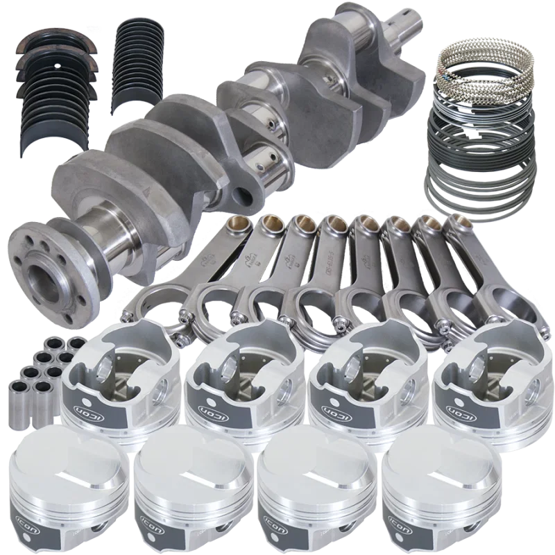 Eagle 11326100, Chevy 454 4.000in Crank 6.135in H-Beam 43cc Dome 4.350in Pistons Rotating Assembly