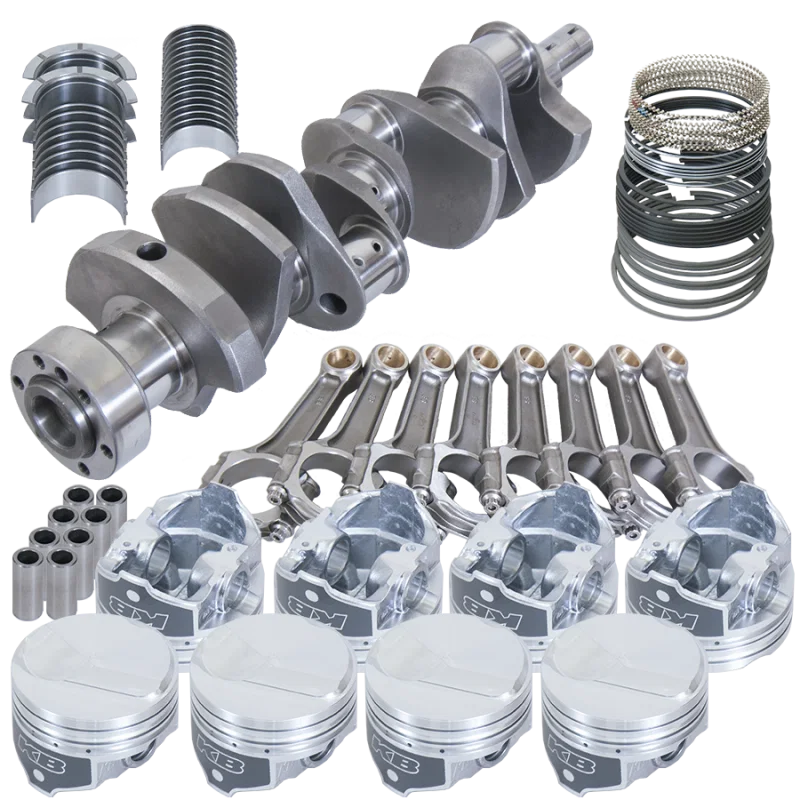 Eagle 18202L030, Chevy 454 1Pc 4.000in Crank 6.135in I-Beam Rods 25.5cc Dome 4.280in Pistons Rotating Assembly