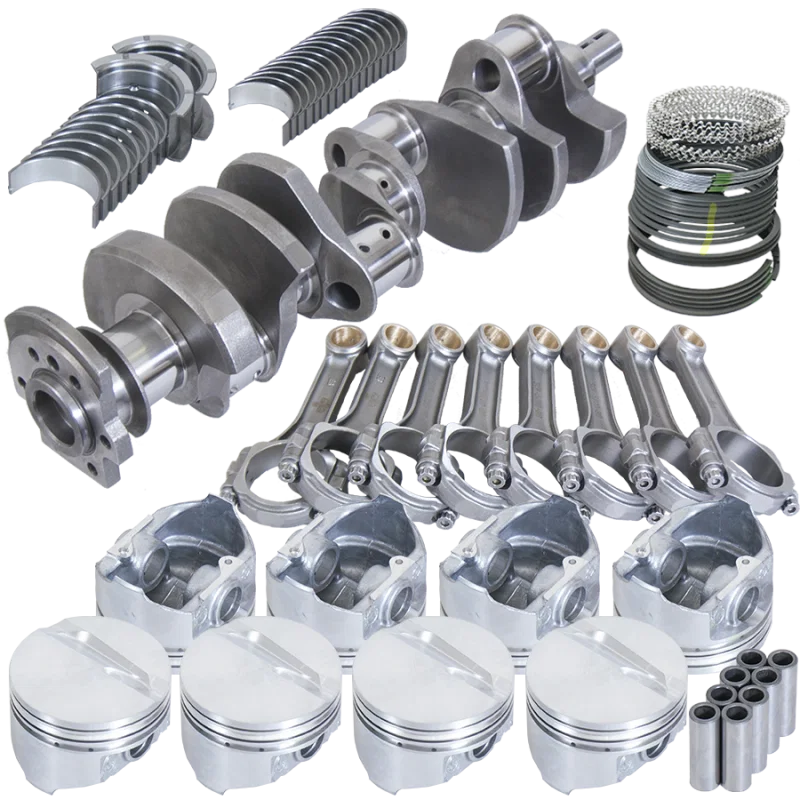 Eagle 13055040, Chevy 350 3.750in Crank 5.700in I-Beam Rods -7cc Flat Top 4.040in Pistons Rotating Assembly