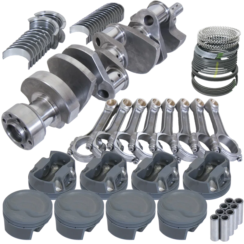 Eagle 13552L030, Chevy LT1350 1Pc 3.750in Crank 6.000in I-Beam Rods -16cc 4.030in Pistons Rotating Assembly