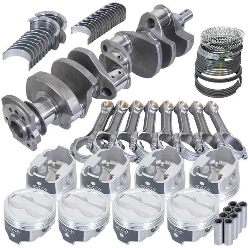 Eagle 13324000, Chevy 350 3.750in Crank 5.700in I-Beam Rods -18cc 4.000in Pistons Rotating Assembly