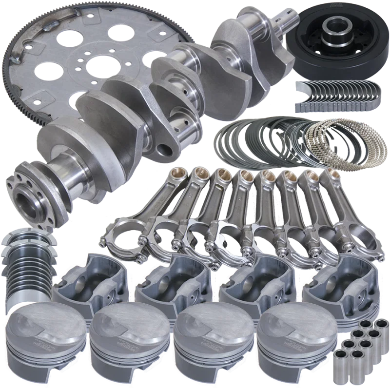 Eagle B18022100, Chevy 454 4.250in Crank 6.385in I-Beam Rod 18cc 4.350in Pistons 168 Tooth FP Balanced Assembly