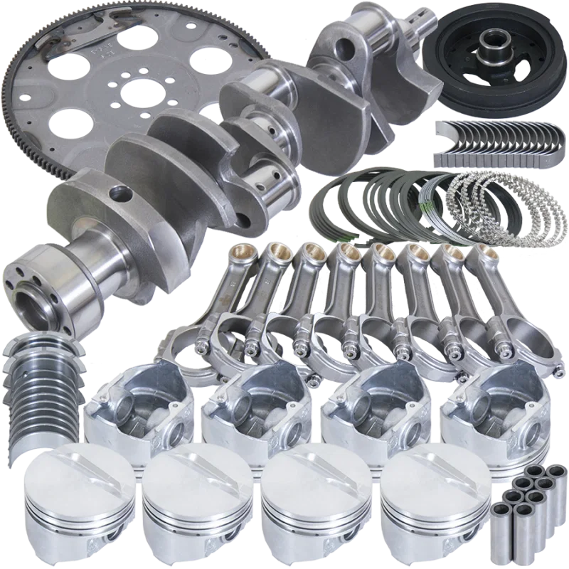 Eagle B13005L04053, Chevrolet 350 Balanced 1Pc Rear Seal Rotating Assembly Kit .040 Bore Dome 153 Tooth Flex Plate